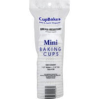 CupBakes Baking Cups, Mini, 500 Each