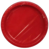 First Street Plates, Classic Red, 10 Inch, 24 Each