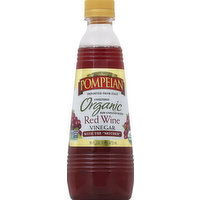 Pompeian Vinegar, Organic, Red Wine - 16 Ounce