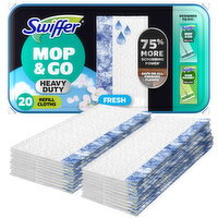 Swiffer Heavy Duty Mop, Wet Cloth Refills for Cleaning, Fresh - 20 Each