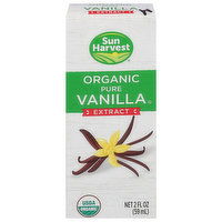 Sun Harvest Extract, Organic, Vanilla, Pure - 2 Fluid ounce