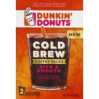 DUNKIN DONUTS Coffee, Ground, Cold Brew, Coffee Packs - 8.46 Ounce