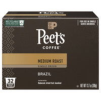 Peets Coffee Brazil Pods - 32 Each