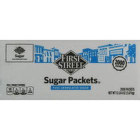 First Street Sugar Packets, Pure Granulated, 2000 Each