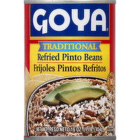 Goya Pinto Beans, Refried, Traditional - 16 Ounce