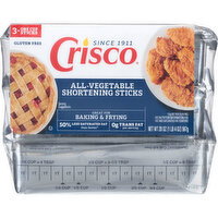 Crisco All-Vegetable Shortening Sticks, Gluten-Free - 3 Each