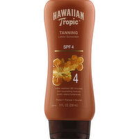 Hawaiian Tropic Lotion Sunscreen, Tanning, SPF 4, 8 Ounce