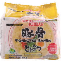 Sapporo Ichiban Tonkotsu Ramen, Japanese, White Chicken Broth, 5 Pack - 5 Each