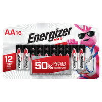 Energizer Alkaline Batteries, AA, 16 Each