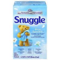 Snuggle Sheets Blue Sparkle - 120 Each