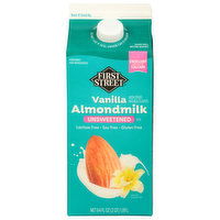 First Street Almondmilk, Vanilla, Unsweetened - 64 Fluid ounce