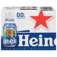 Heineken Zero Cans Beer, Alcohol Free, 12 Pack