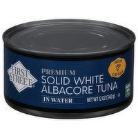 First Street Tuna, Solid White Albacore, Premium, in Water - 12 Ounce