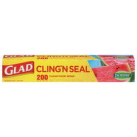 Glad Food Wrap, Clear, 200 Square Feet, 1 Each