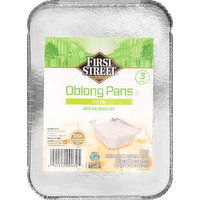 First Street Oblong Pans - 3 Each