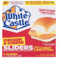 White Castle Sliders, Chicken & Cheese - 2 Each