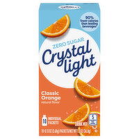 Crystal Light Zero Sugar Packets Classic Orange Drink Mix - 10 Each