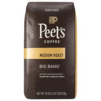 Peet's Coffee Coffee, Ground, Medium Roast, Big Bang - 18 Ounce