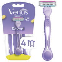 Venus Venus Simply 3 Reveal Disposable Razors, 4 Count - 4 Each