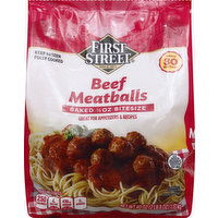 First Street Meatballs, Beef - 40 Ounce