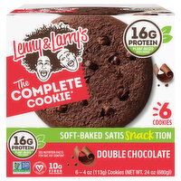 Lenny & Larry's Cookies, Double Chocolate, Soft-Baked