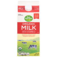 Sun Harvest Milk, Organic, 64 Fluid ounce