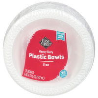 First Street Plastic Bowls, Heavy Duty - 75 Each