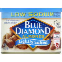 Blue Diamond Almonds, Low Sodium, Lightly Salted - 6 Ounce