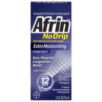 Afrin Pump Mist Extra Moisturizing Nasal Decongestant - 0.5 Fluid ounce