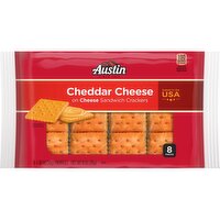 Austin Sandwich Crackers, Cheddar Cheese on Cheese - 11 Ounce