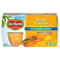 Del Monte Diced No Sugar Added Peaches - 4 Each