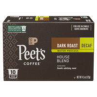 Peet's Coffee Pods Decaf Water Process House Blend Coffee