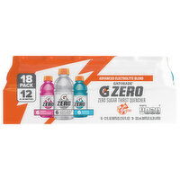 Gatorade Thirst Quencher, Zero Sugar, Berry/Glacier Cherry/Glacier Freeze, 18 Pack, 18 Each