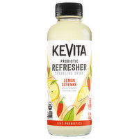 KeVita Sparkling Drink, Lemon Cayenne, Probiotic, Refresher - 12 Ounce