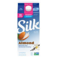 Silk Almondmilk, Vanilla, Unsweet, 64 Fluid ounce