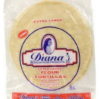 Dianas Extra Large Flour Burrito Ziplock 8 ct - 8 Each