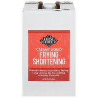 First Street Frying Shortening, Creamy Liquid, 35 Pound