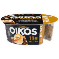 Oikos Remix Yogurt & Mix-Ins, Nonfat, S'Mores - 4.5 Ounce