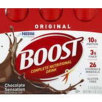 Boost Nutritional Drink, Complete, Original, Chocolate Sensation - 6 Each