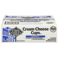 First Street Cream Cheese Cups, Original, 60 Each