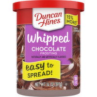 Duncan Hines Whipped Frosting, Chocolate - 14 Ounce