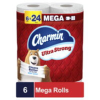 Charmin Ultra Strong Toilet Paper Mega Rolls - 6 Each