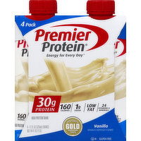 Premier Protein High Protein Shake, Vanilla, 4 Pack, 44 Ounce