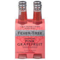 Fever-Tree Soda, Pink Grapefruit, Sparkling - 4 Each