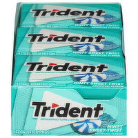 Trident Gum, Sugar Free, Minty Sweet Twist - 12 Each