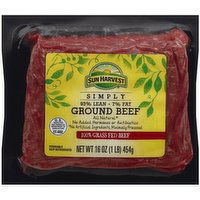 Sun Harvest Organic Grass Fed 93/7 Ground Beef, 16 Ounce