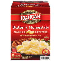 Idahoan Mashed Potatoes, Buttery Homestyle, 8 Each