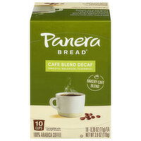 Panera Bread Coffee, 100% Arabica, Cafe Blend Decaf, Cups - 10 Each