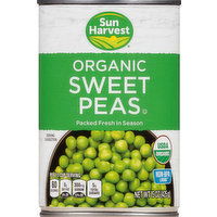 Sun Harvest Sweet Peas, Organic - 15 Ounce