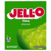 Jell-O Gelatin Dessert, Lime, 3 Ounce